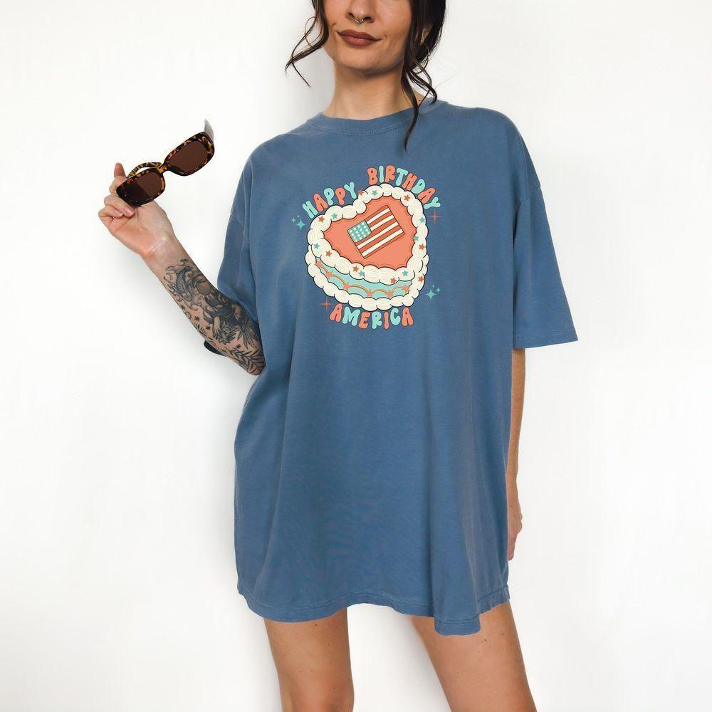 Retro Happy Birthday America Vuitino Apparel